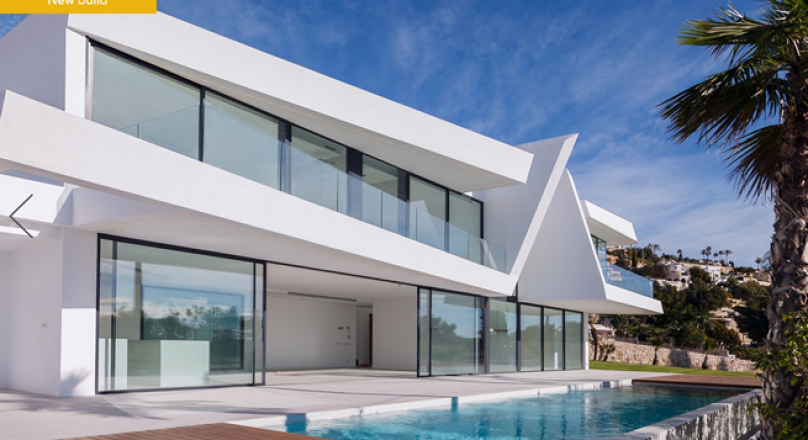 Modern new construction villa for sale in Moraira with sea views